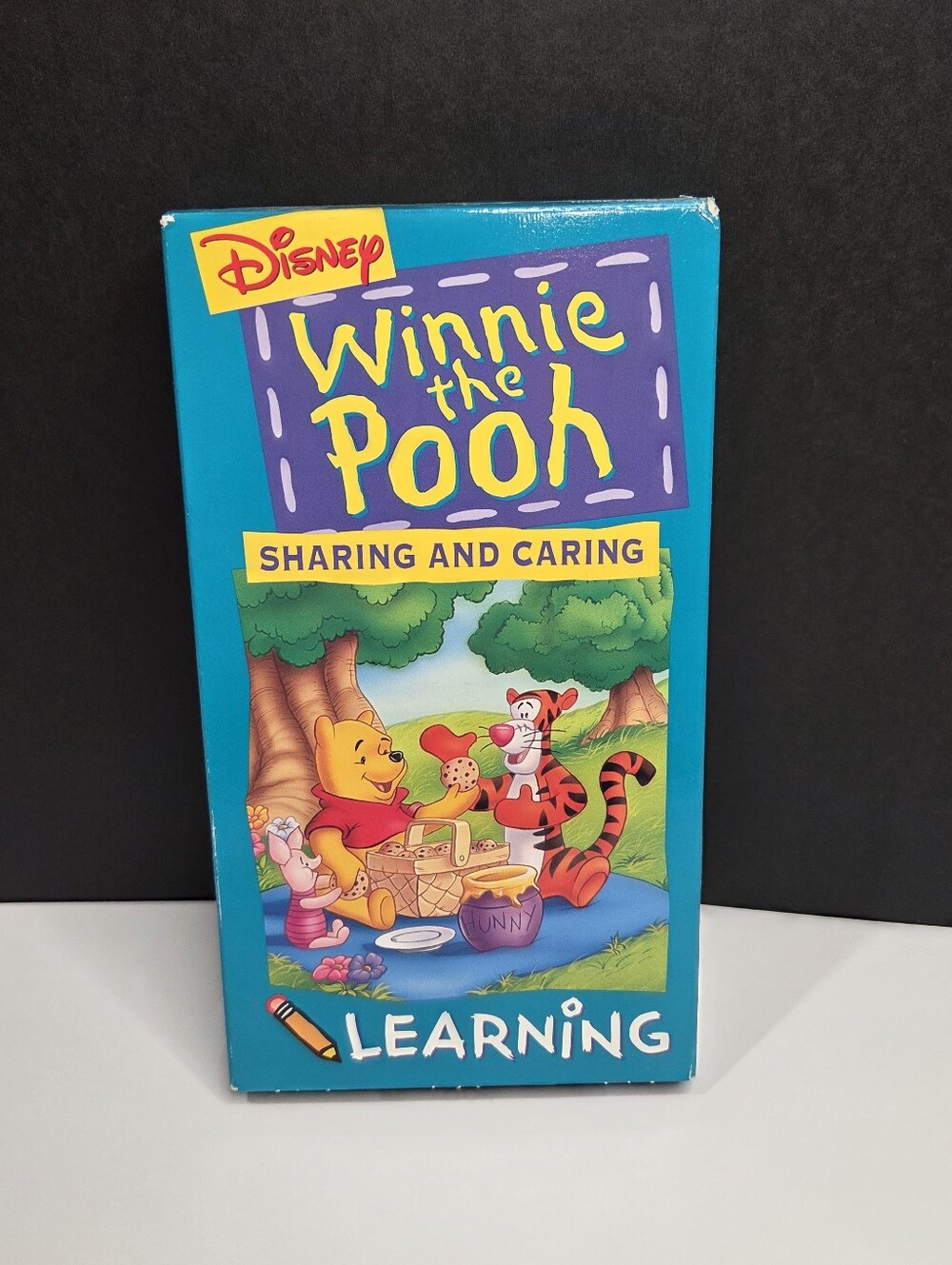 1994 Disney Winnie the Pooh Learning Sharing & Caring VHS Tape Retro 90s Tested